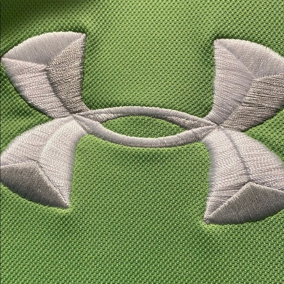 Under Armour acid green polo pullover #6 jersey! - Picture 5 of 7